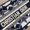 Dior Mini Book Tote Bag in Dior Étoile Embroidery Blue/White 2022
