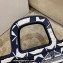 Dior Mini Book Tote Bag in Dior Étoile Embroidery Blue/White 2022