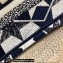 Dior Mini Book Tote Bag in Dior Étoile Embroidery Blue/White 2022