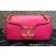 Valentino Stud Sign Nappa Shoulder Bag Pink 2022