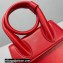 Jacquemus Le Chiquito Noeud Flexible Handle Small Bag Leather Red
