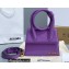 Jacquemus Le Chiquito Noeud Flexible Handle Small Bag Leather Purple