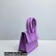 Jacquemus Le Chiquito Noeud Flexible Handle Small Bag Leather Purple