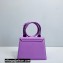 Jacquemus Le Chiquito Noeud Flexible Handle Small Bag Leather Purple