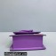 Jacquemus Le Chiquito Noeud Flexible Handle Small Bag Leather Purple