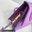 Jacquemus Le Chiquito Noeud Flexible Handle Small Bag Leather Purple