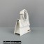 Jacquemus Le Chiquito Noeud Flexible Handle Small Bag Leather White