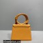 Jacquemus Le Chiquito Noeud Flexible Handle Small Bag Leather Yellow