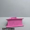 Jacquemus Le Chiquito Noeud Flexible Handle Small Bag Suede Pink