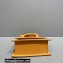 Jacquemus Le Chiquito Noeud Flexible Handle Small Bag Leather Yellow