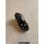 Valentino Roman Stud Macrome Espadrille Wedge Sandals Black 2022