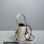 Vivienne Westwood Daisy Small Drawstring Bucket Bag White