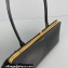 Jil Sander Goji Frame Small Hand Bag Black/Gold