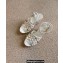 Valentino Roman Stud Macrome Espadrille Wedge Sandals White 2022