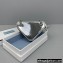 Prada Brushed Leather Triangle mini-pouch Bag 1NR005 Silver 2022