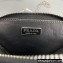 Prada Brushed Leather Triangle mini-pouch Bag 1NR005 Silver 2022