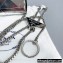 Prada Brushed Leather Triangle Motif Pouch Bag 2TL441 Silver 2022