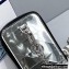 Prada Brushed Leather Triangle Motif Pouch Bag 2TL441 Silver 2022