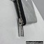 Prada Brushed Leather Triangle Motif Pouch Bag 2TL441 Silver 2022