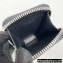 Prada Brushed Leather Triangle Motif Pouch Bag 2TL441 Silver 2022