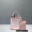 Prada Small Sequined Mesh Tote Bag 1BG417 Pink 2022