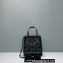Prada Small Polka-dot Mesh Tote Bag 1BG417 Black 2022