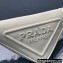 Prada Leather Triangle Pouch Bag 1NE039 White 2022