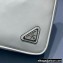 Prada Leather Triangle Pouch Bag 1NE039 White 2022