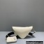 Prada Leather Triangle Shoulder Bag 1BH190 White 2022