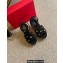 Valentino Roman Stud Macrome Espadrille Wedge Sandals Black 2022