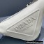 Prada Leather Triangle Shoulder Bag 1BH190 White 2022