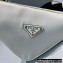 Prada Nylon Triangle Shoulder Bag White 2022
