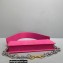 Jacquemus Le Ciuciu Rectangular Box Bag Suede Fuchsia