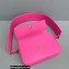 Jacquemus Le Carinu Small Square Bag Leather Fuchsia