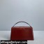 Jacquemus Le grand Bambino Large Envelope Handbag Leather Burgundy
