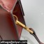 Jacquemus Le grand Bambino Large Envelope Handbag Leather Burgundy