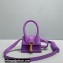 Jacquemus Le Chiquito Montagne Mini sac en cuir Bag Leather Purple