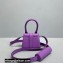 Jacquemus Le Chiquito Montagne Mini sac en cuir Bag Leather Purple