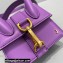 Jacquemus Le Chiquito Montagne Mini sac en cuir Bag Leather Purple