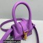 Jacquemus Le Chiquito Montagne Mini sac en cuir Bag Leather Purple