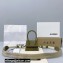 Jacquemus Le Chiquito Homme Mini Bag Suede Olive Green with Removable Shoulder Strap