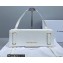 Y/project Accordion Baguette Bag Leather White