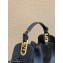 Fendi Pomodorino Drawstring Mini Bucket Bag Leather Black 2022