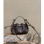Fendi Pomodorino Drawstring Mini Bucket Bag Brown FF fabric 2022
