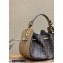 Fendi Pomodorino Drawstring Mini Bucket Bag Brown FF fabric 2022