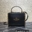 Valentino Small Alcove Rockstud Leather Top Handle Bag Black 2022