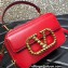 Valentino Alcove Rockstud Vlogo Leather Crossbody Bag Red 2022