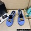 Versace Icon Crysatl Medusa Medallion Heel Mules Leather Light Blue 2022