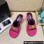 Versace Icon Crysatl Medusa Medallion Heel Mules Leather Fuchsia 2022