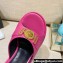 Versace Icon Crysatl Medusa Medallion Heel Mules Leather Fuchsia 2022